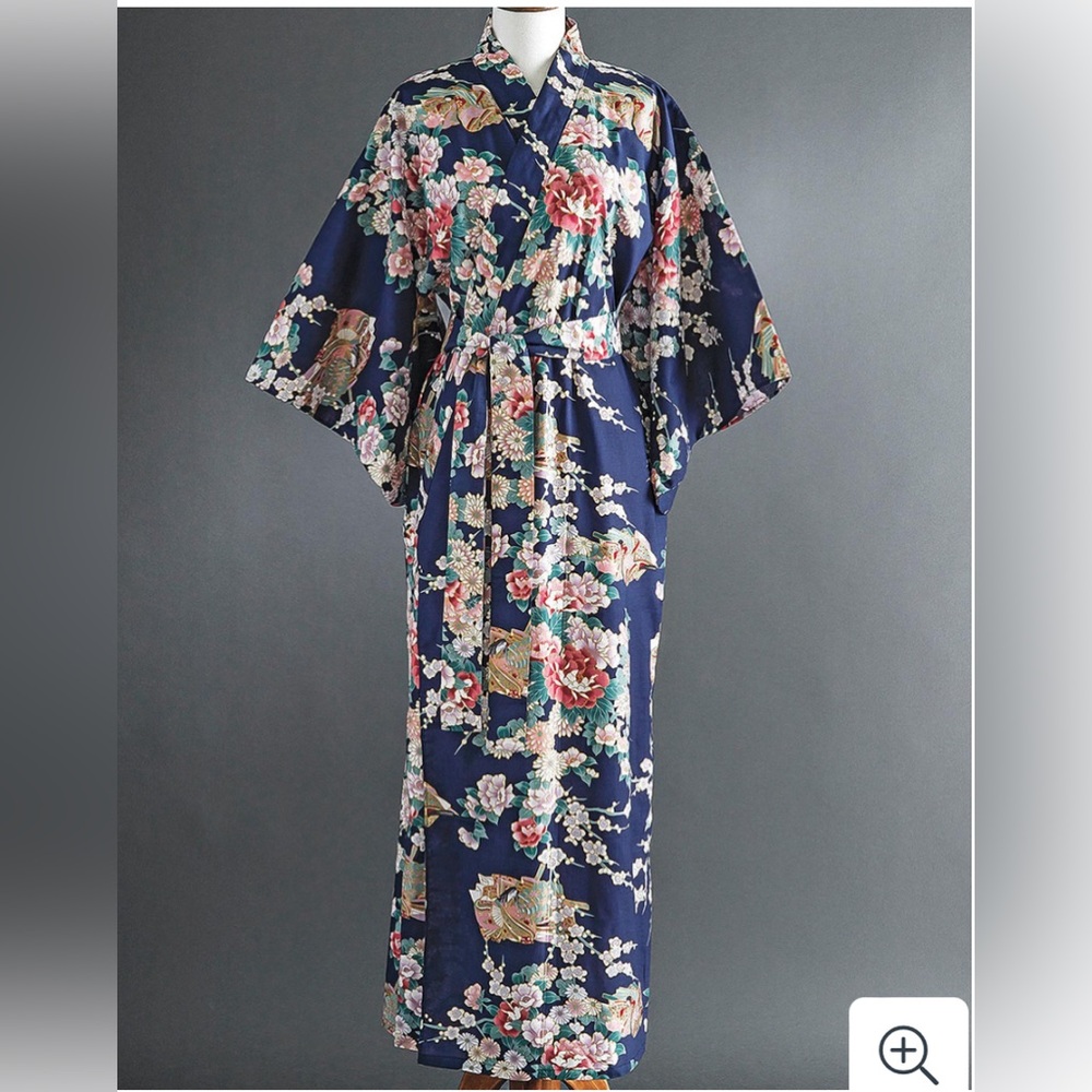 Smithsonian - Princess and Peony Yukata robe kimono new XL